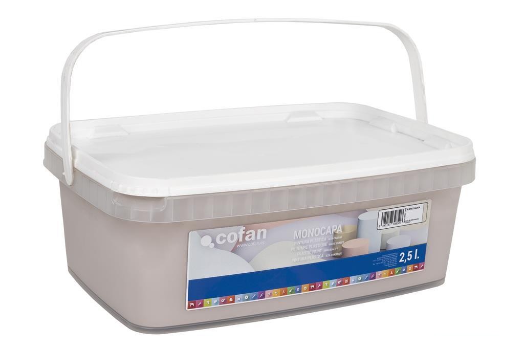 Pintura Plástica Monocapa Blanco Agatha 2,5 L