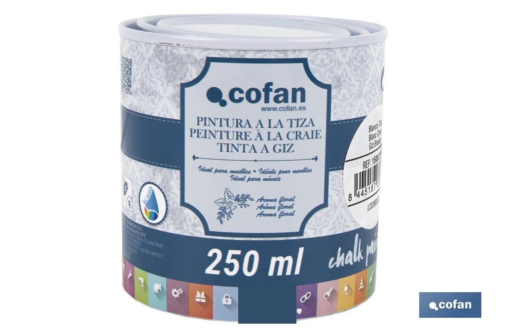 Pintura a la Tiza, Chalk Paint, Blanco Tiza 250 Ml