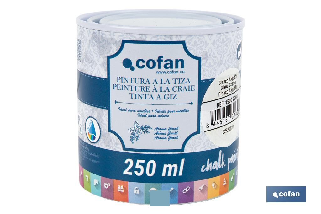 Pintura a la Tiza, Chalk Paint, Blanco Algodón 250 Ml