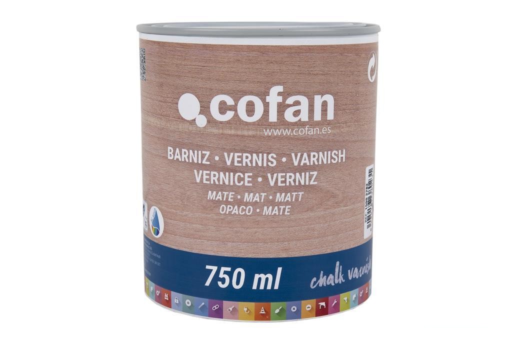 Barniz Al Agua Mate, Chalk Varnish, 750 Ml Incoloro