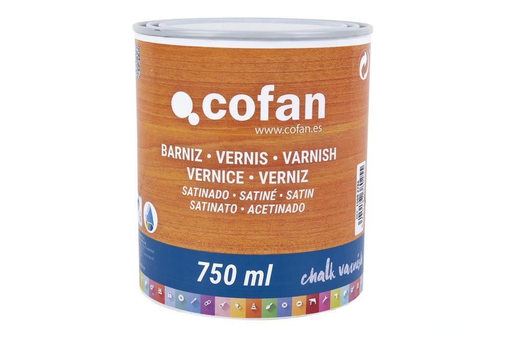 Barniz Al Agua Satinado, Chalk Varnish, 750 Ml Incoloro
