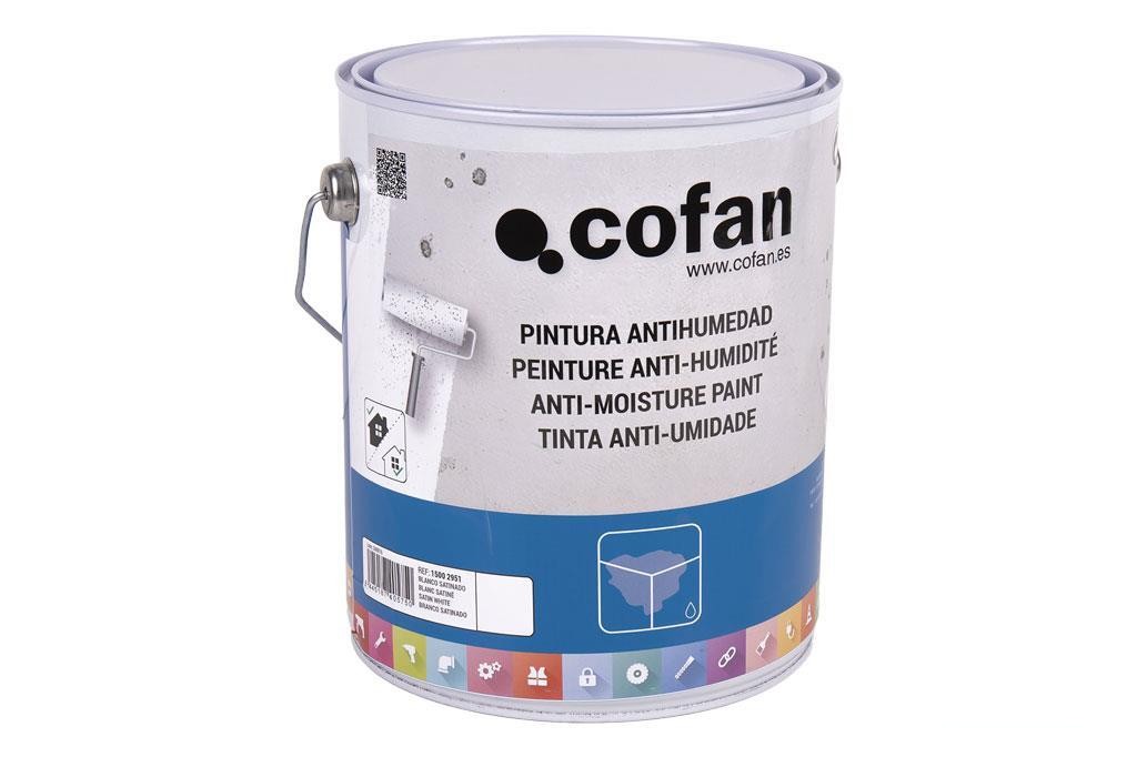 Pintura Antihumedad Sintética (4 L) Blanco Satinado
