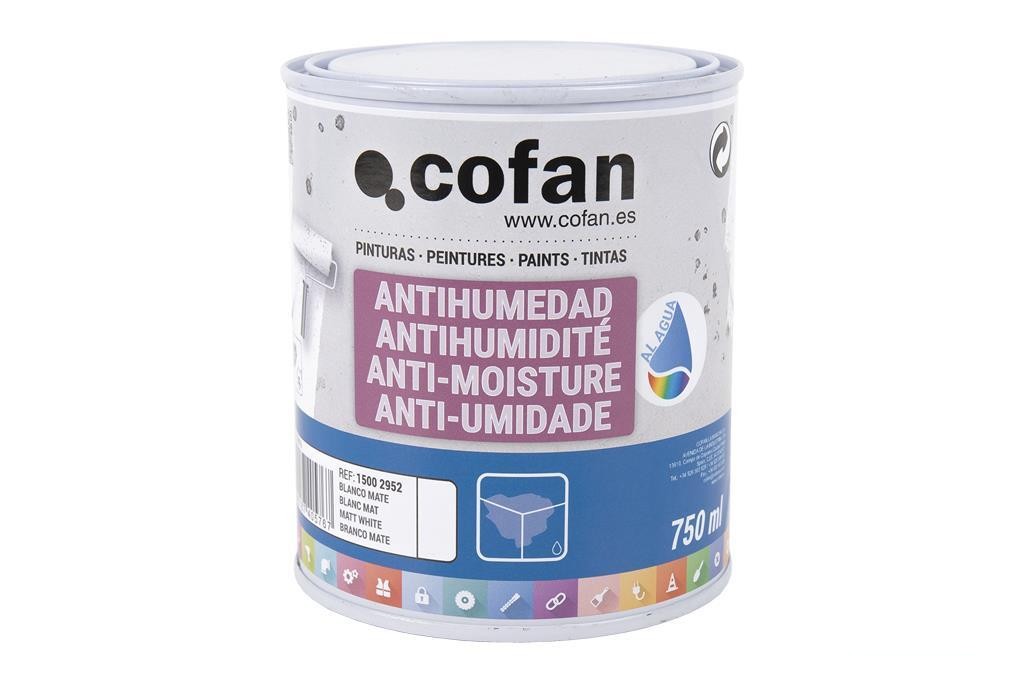 Pintura Antihumedad Al Agua (750 Ml) Blanco Mate