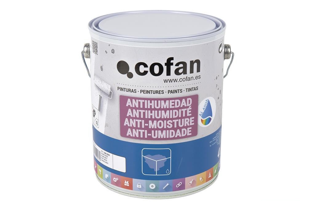 Pintura Antihumedad Al Agua (4 L) Blanco Mate