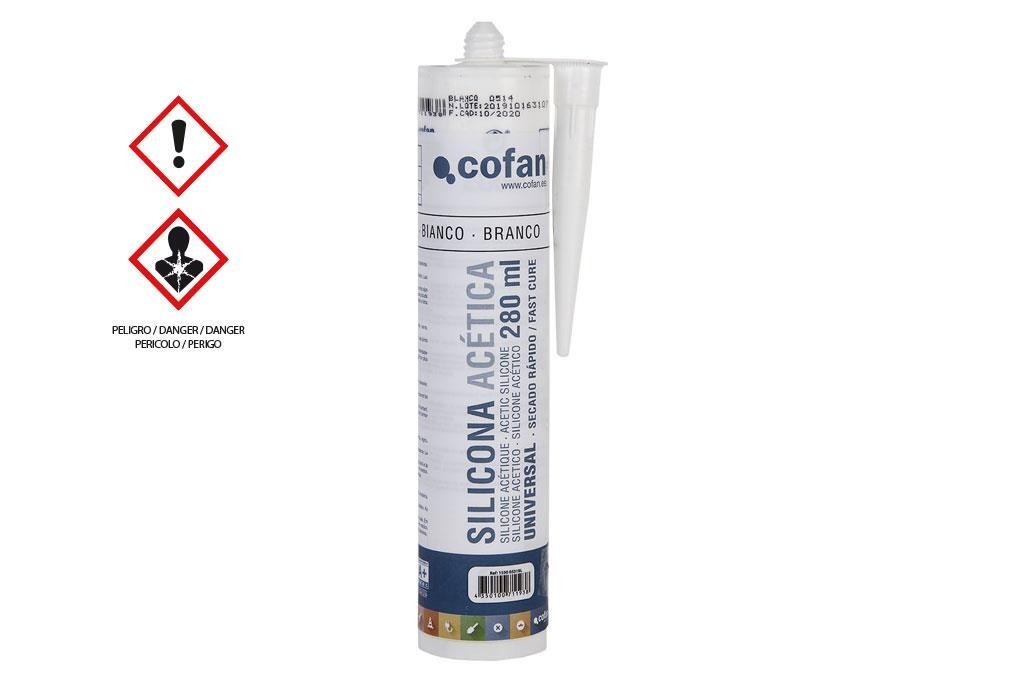Silicona Acética Universal 280 Ml Blanco