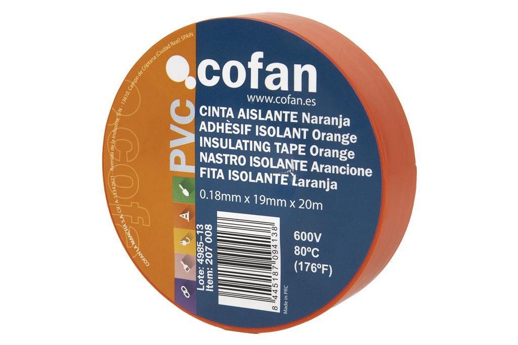 Cinta Aislante 180 Micras Naranja 19Mmx20 Metros Venta Unitaria - vista alternativa