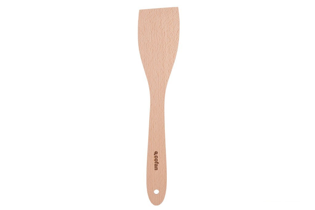 Paleta de Madera con Mango Plano Sin Ranuras 30 Cm