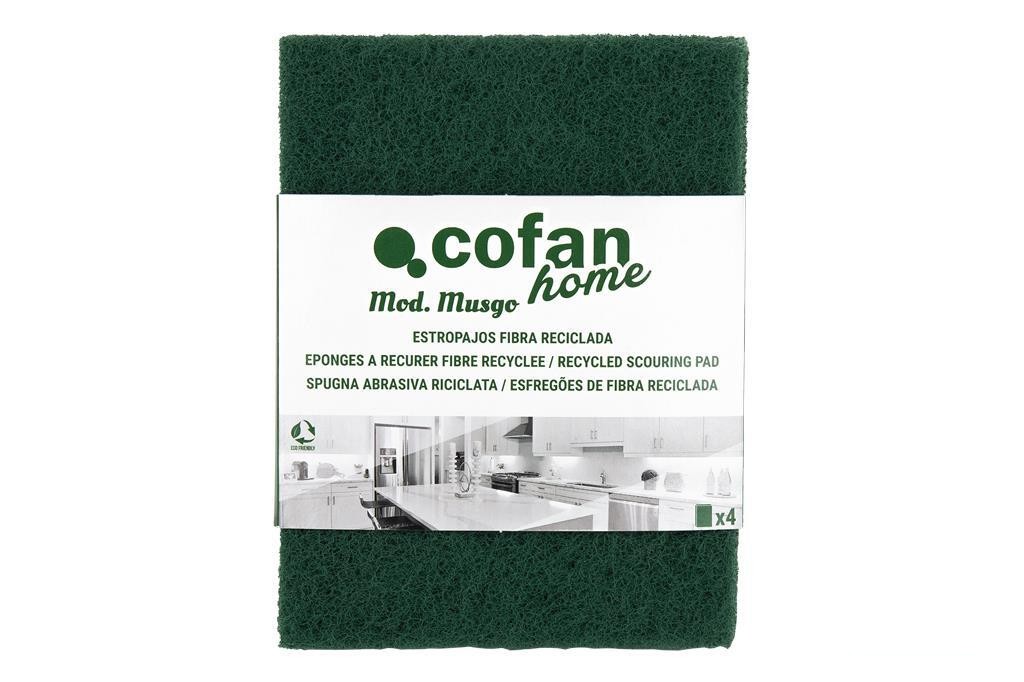 Pack de 4 Estropajos Verdes 100% Fibra - vista alternativa