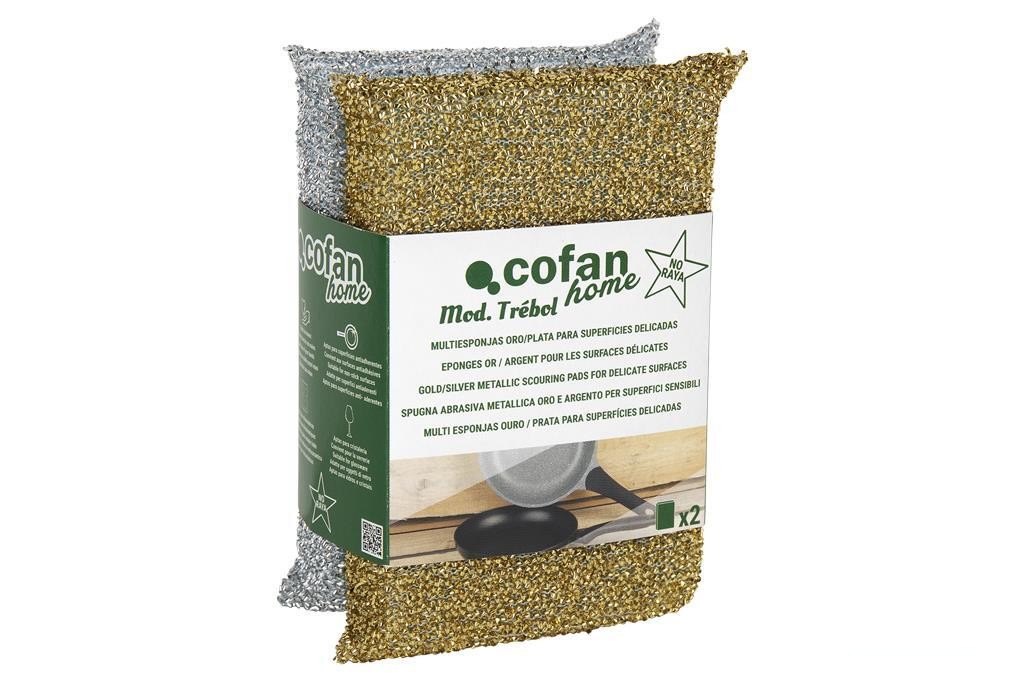 Pack de 2 Multiesponjas Color Oro y Plata - vista alternativa