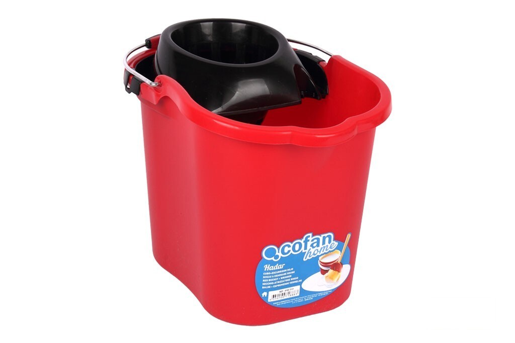 Cubo+Escurridor Rojo 16 L