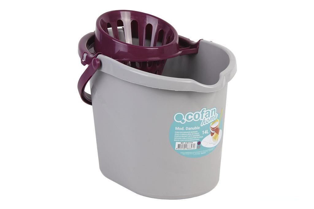 Cubo Escurridor 14L.morado