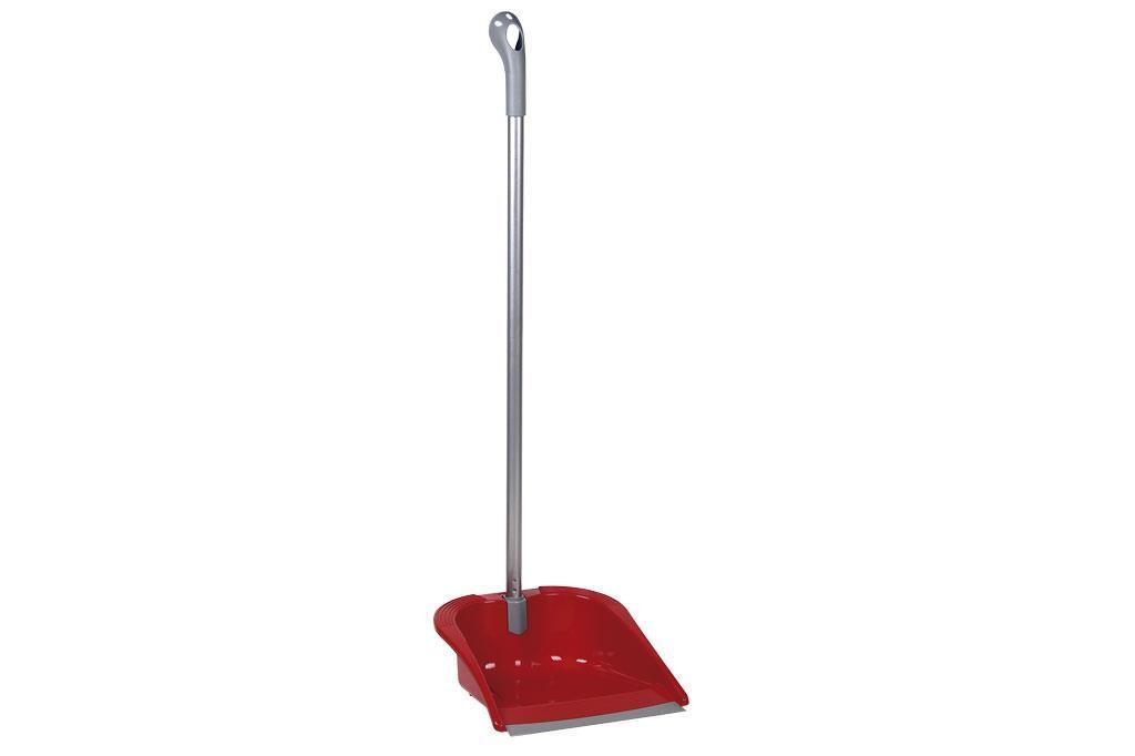 Recogedor Abatible con Goma Color Rojo