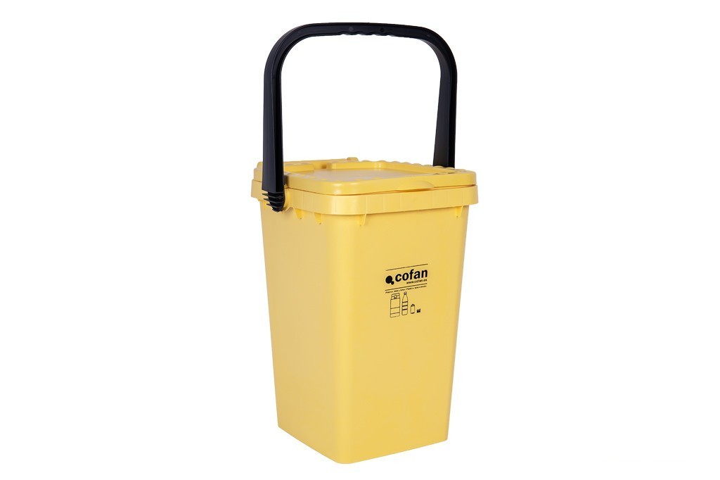 Contenedor Amarillo para Plasticos-Latas, 25L.