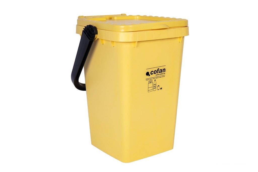 Contenedor Amarillo para Plasticos-Latas, 25L. - vista alternativa