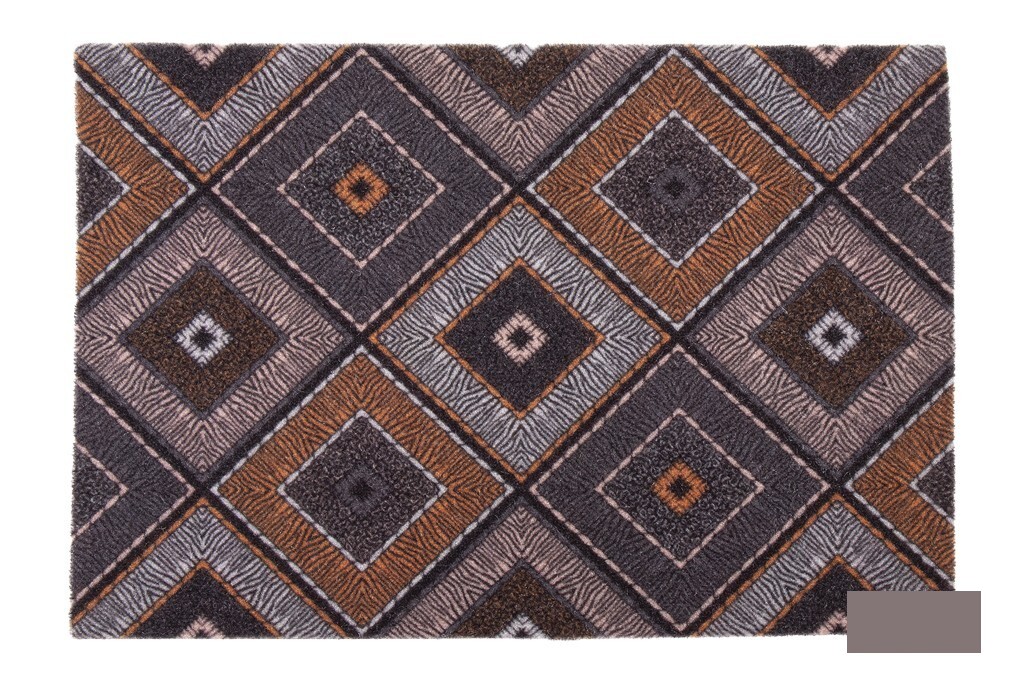 Felpudo con Estampado Digital Rombos 50 X 70 Cm