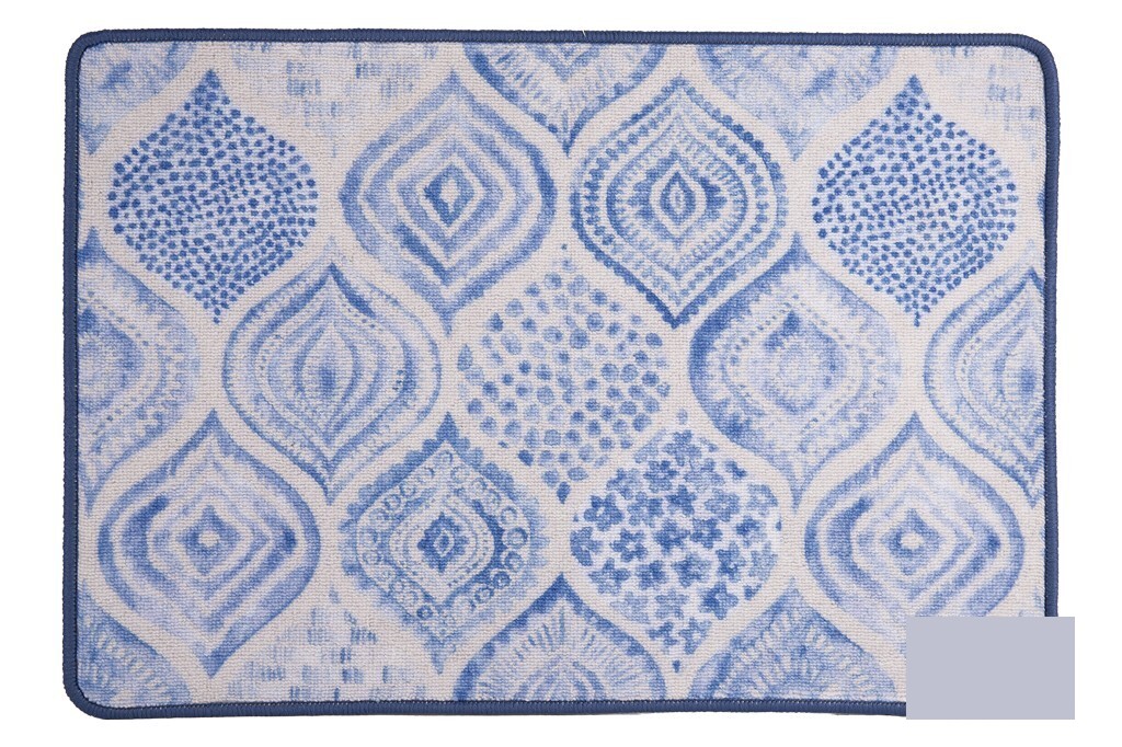 Felpudo con Estampado Digital Azul 50 X 70 Cm