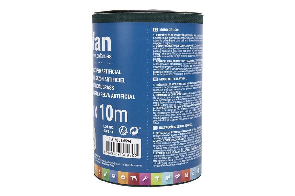 Cinta de Unión para Césped Artificial Una Cara 15 Cm X 10 M Verde - vista alternativa