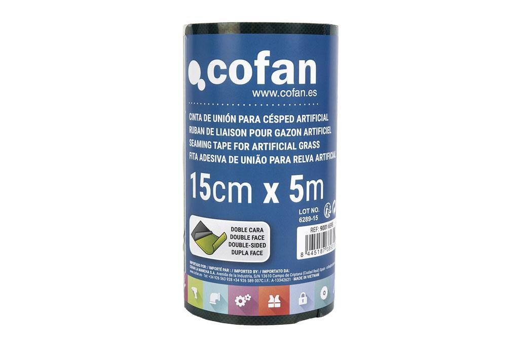 Cinta de Unión para Césped Artificial Doble Cara 15 Cm X 5 M Verde