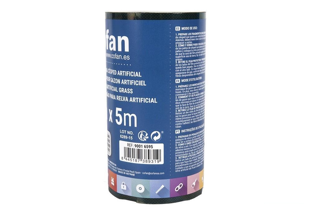 Cinta de Unión para Césped Artificial Doble Cara 15 Cm X 5 M Verde