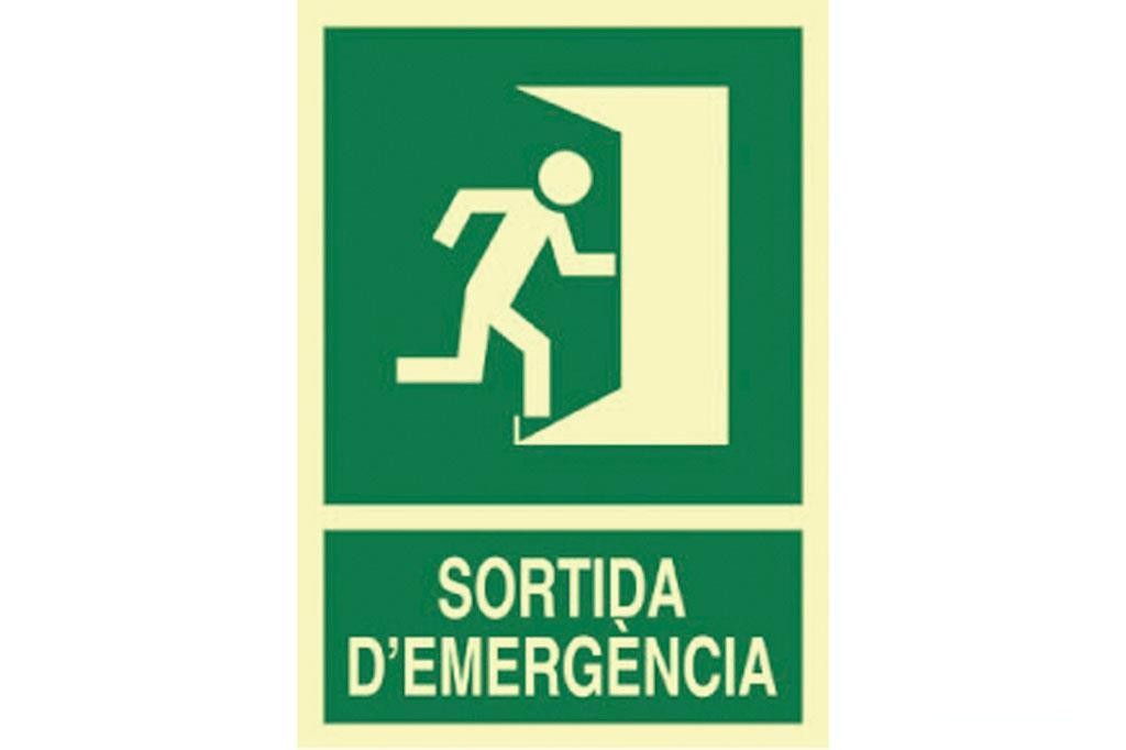 Señal Luminiscente 297X210Mm.
