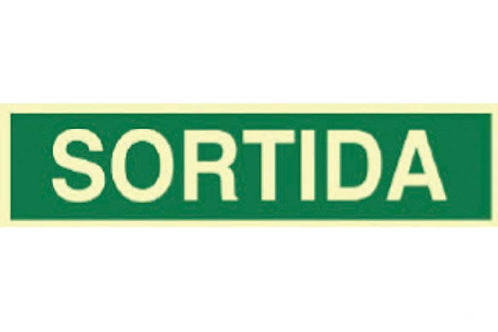 Señal Luminiscente 400X100Mm