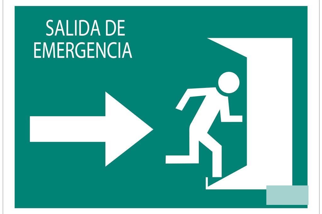 Señal Luminiscente 420X297Mm.