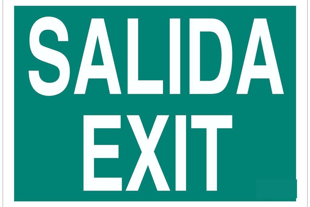Señal Luminiscente 420X297Mm.