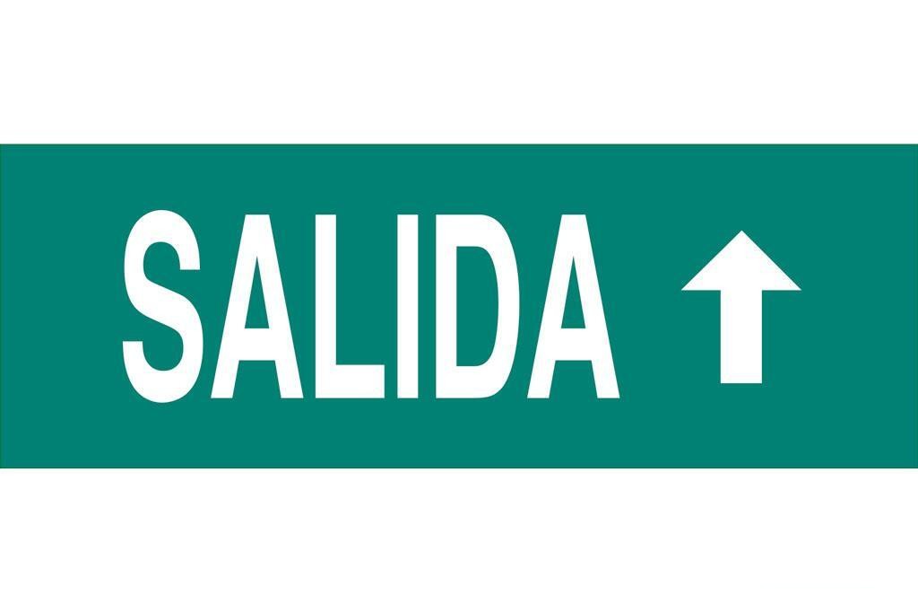 Señal Luminiscente 400X100Mm.