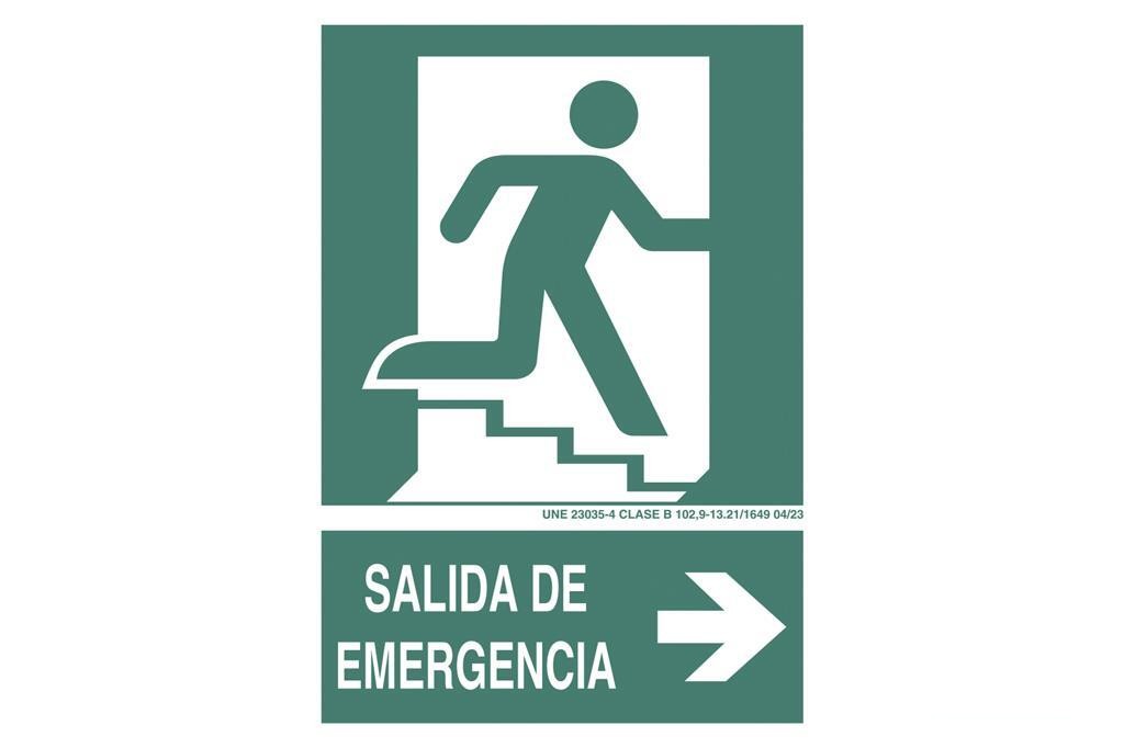 Señal Luminiscente 297X210Mm.