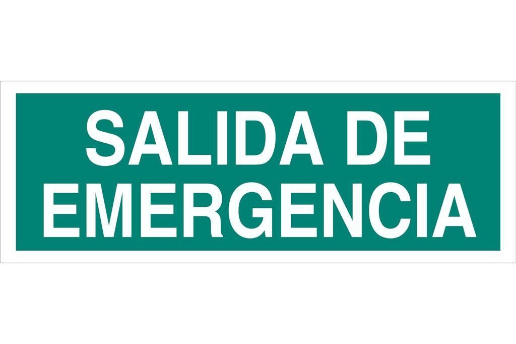 Señal Luminiscente 400X100Mm.