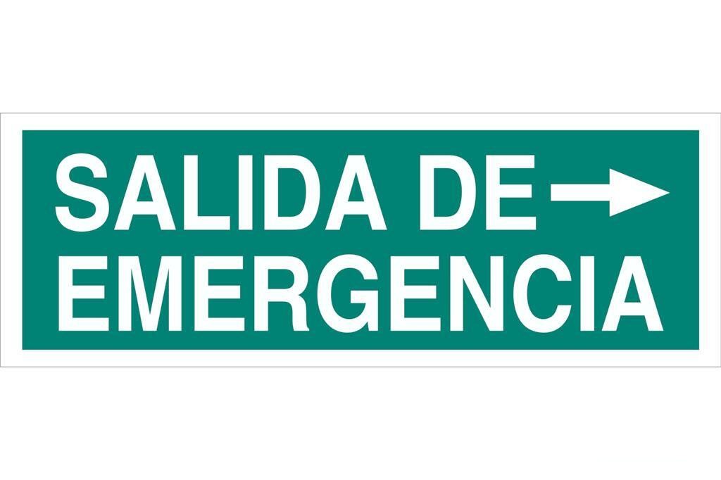 Señal Luminiscente 400X100Mm.