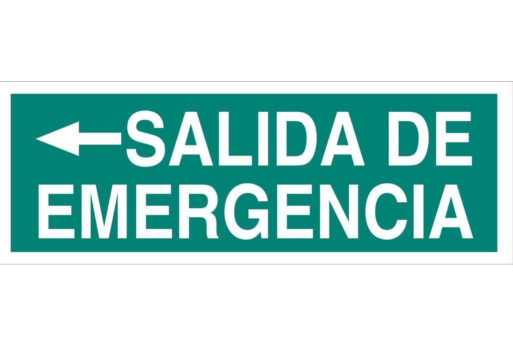 Señal Luminiscente 400X100Mm.