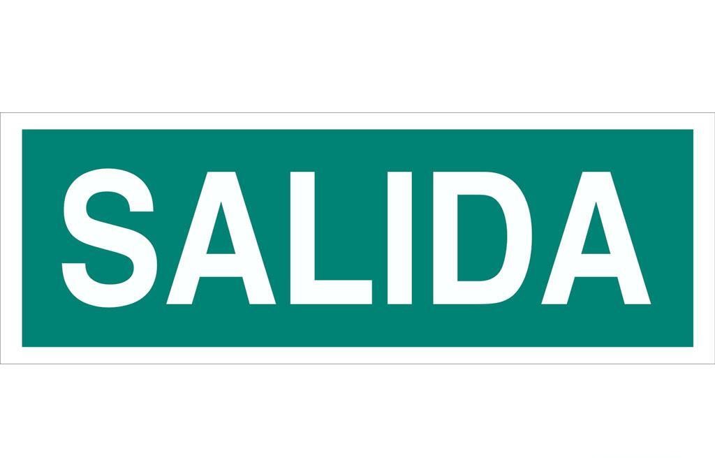 Señal Luminiscente 400X100Mm.