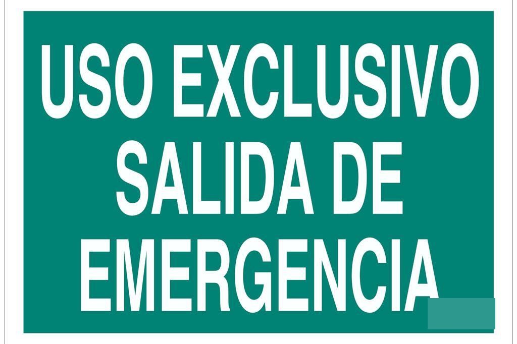 Señal Luminiscente 420X297Mm.