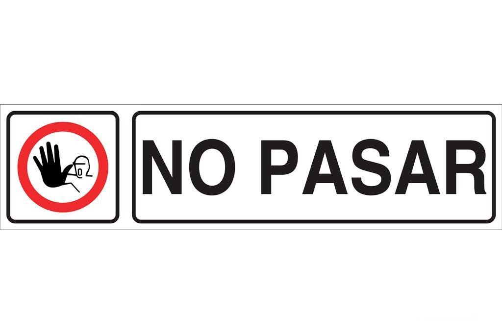 Señal Glasspack Adhesiva 250X62Mm.