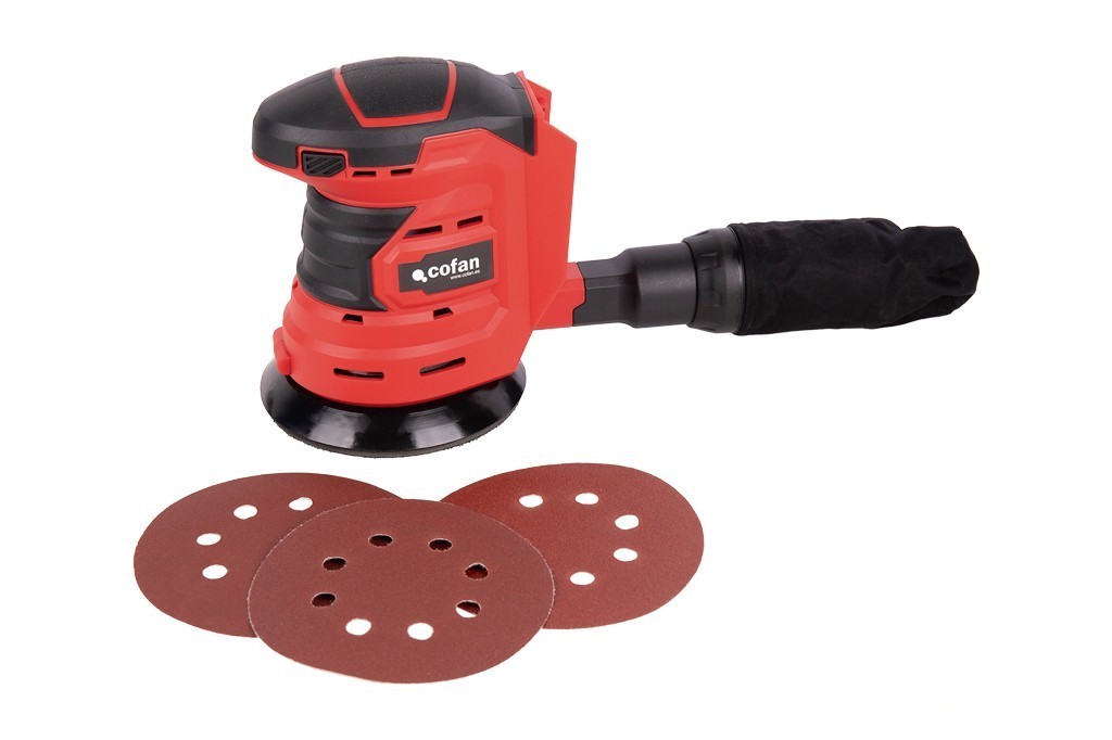 Lijadora Orbital a Batería Li-Ion 20 V 125 Mm 10000 Rpm Sin Cargador Ni Batería