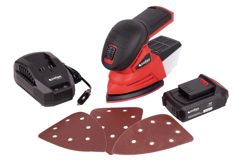 Lijadora Mouse a Batería Li-Ion 20 V 11000 Rpm