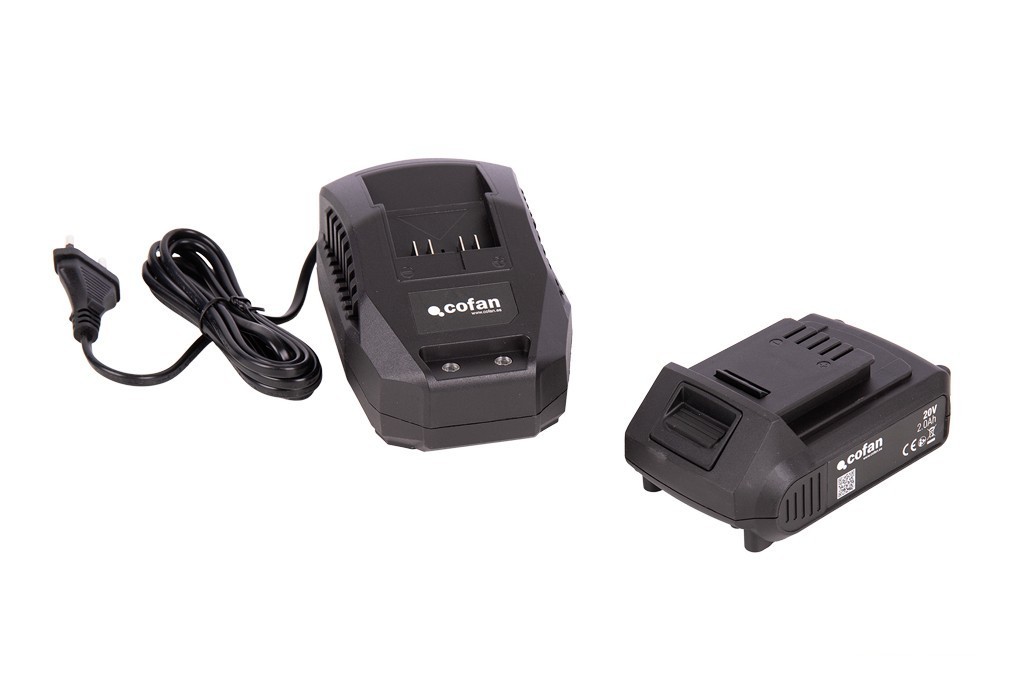 Pack Cargador 20 V 2.4 a y Batería Li-Ion 20 V 2.0Ah