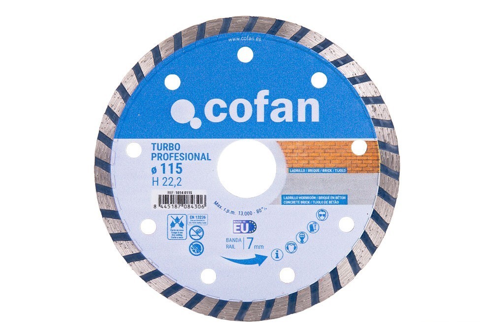 Disco Diam.turbo Profesional 115Mm.