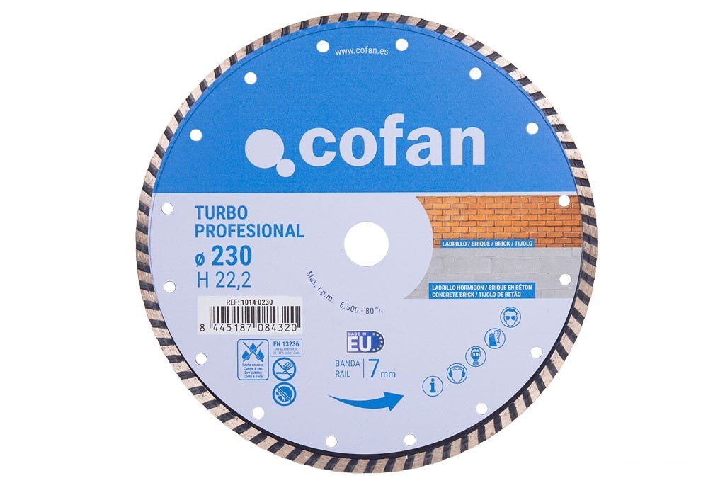 Disco Diam.turbo Profesional 230Mm.