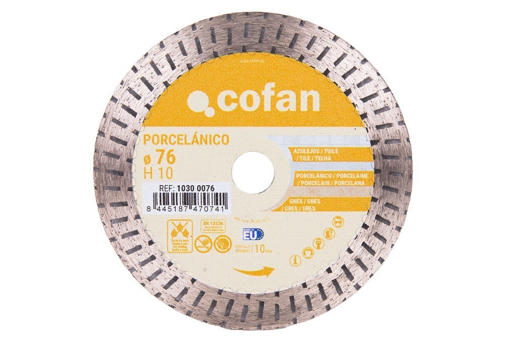 Disco Diam. Porcelanico 76mm H10