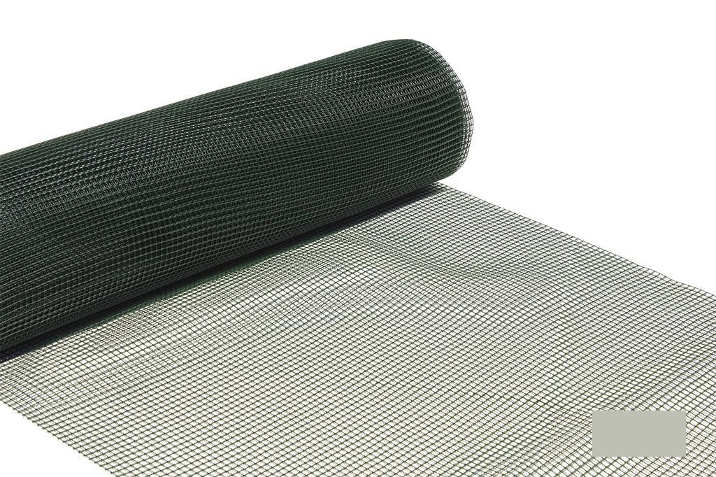Malla Plast. Cuadrada Jardin 10mm Verde 1X25M