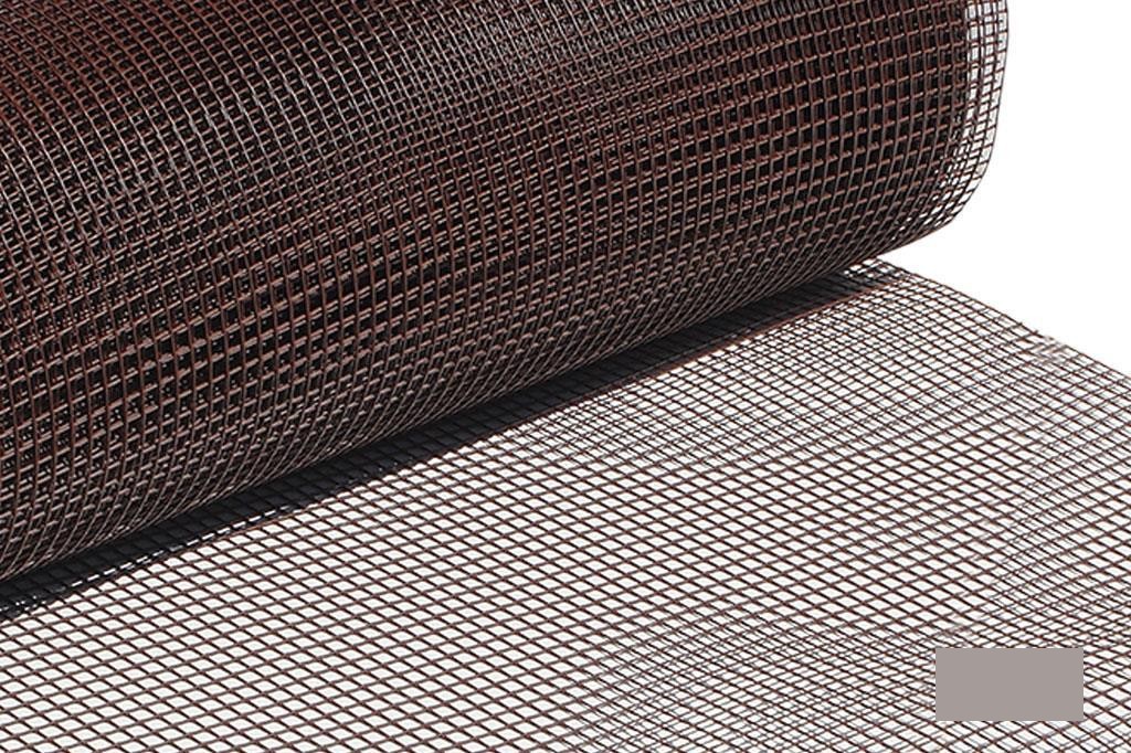 Malla Plast. Cuadrada Jardin 10mm Marron 1X25M
