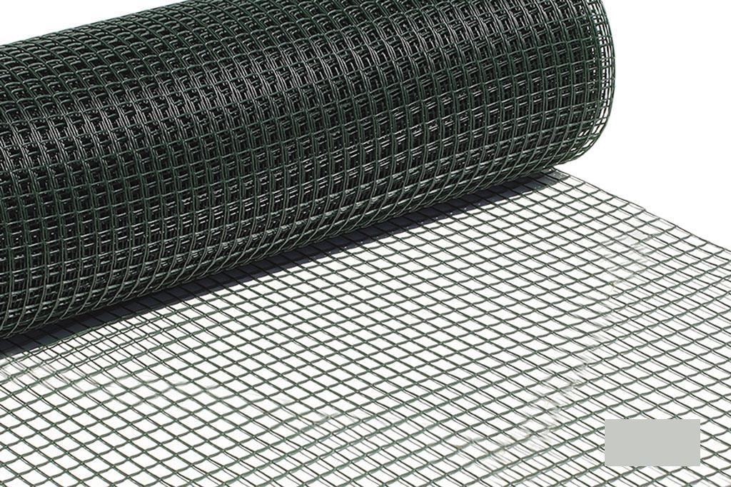 Malla Plast. Cuadrada Jardin 20mm Verde 1X25M