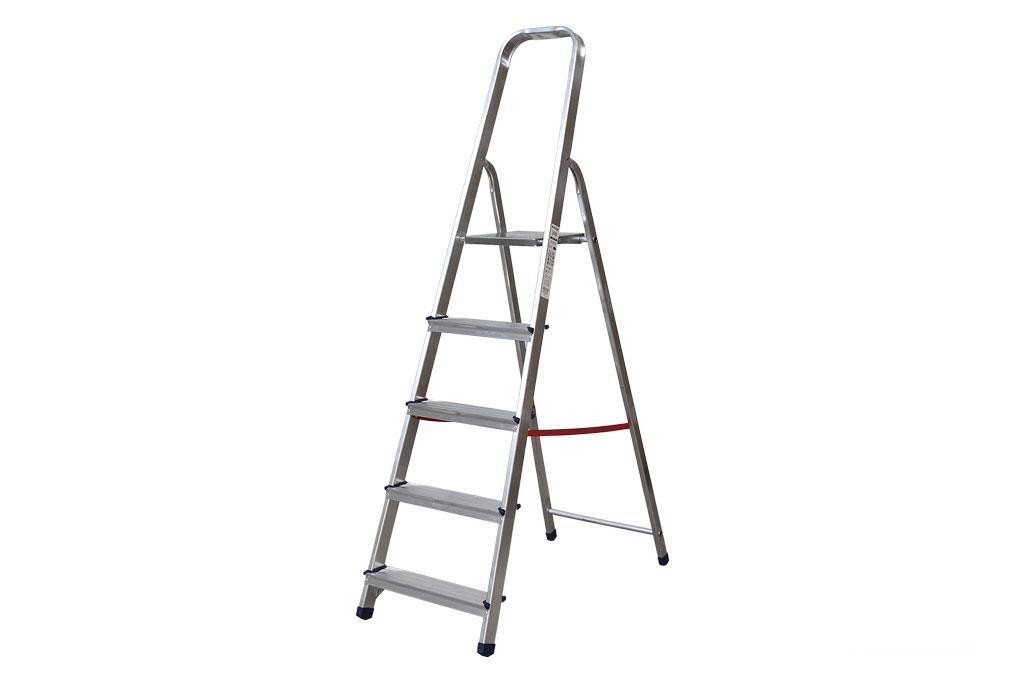 Escalera Aluminio 5 Peldaños y 1,13 M Altura Útil