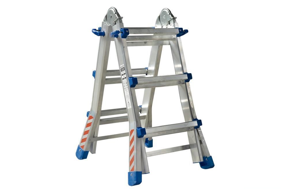 Escalera Plus Aluminio Multiposición 4 X 3 Peldaños y 2,83 M