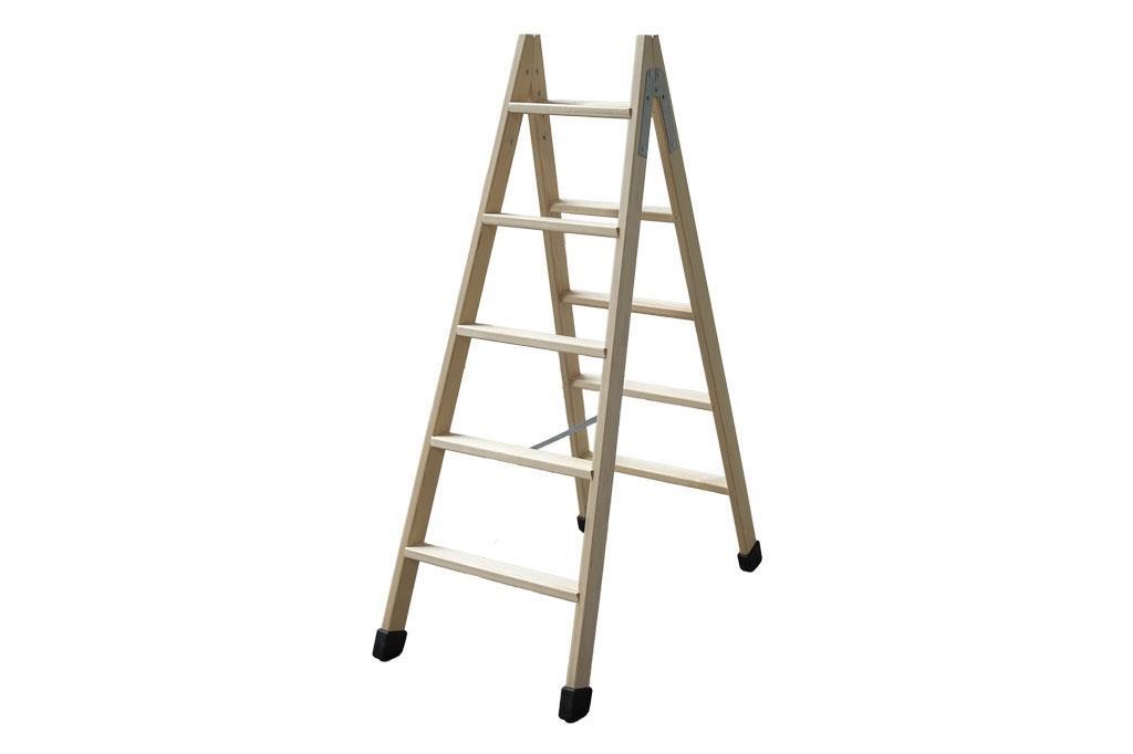Escalera Madera Doble 5 Peldaños 1,25 M