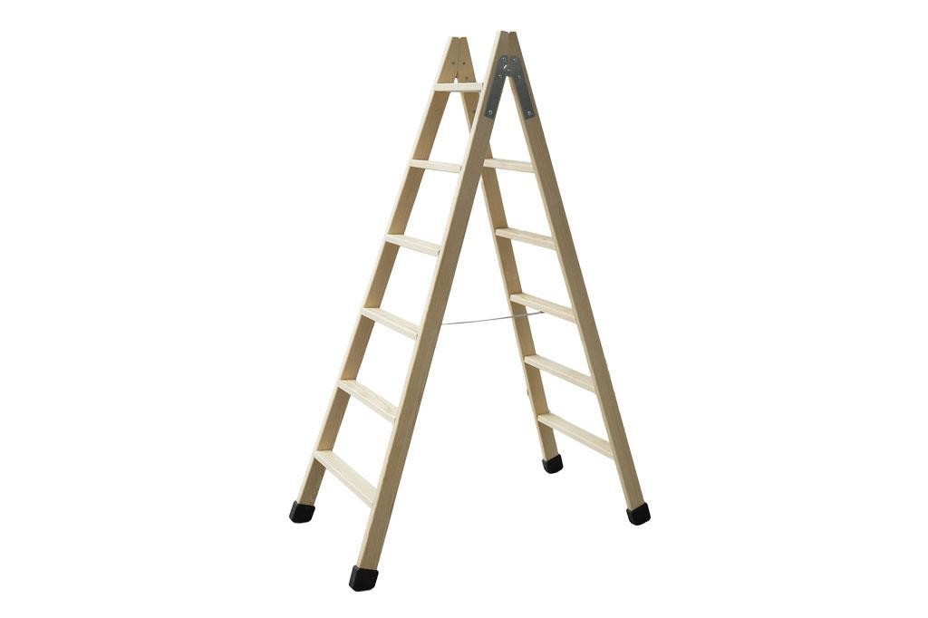 Escalera Madera Doble 6 Peldaños 1,50 M