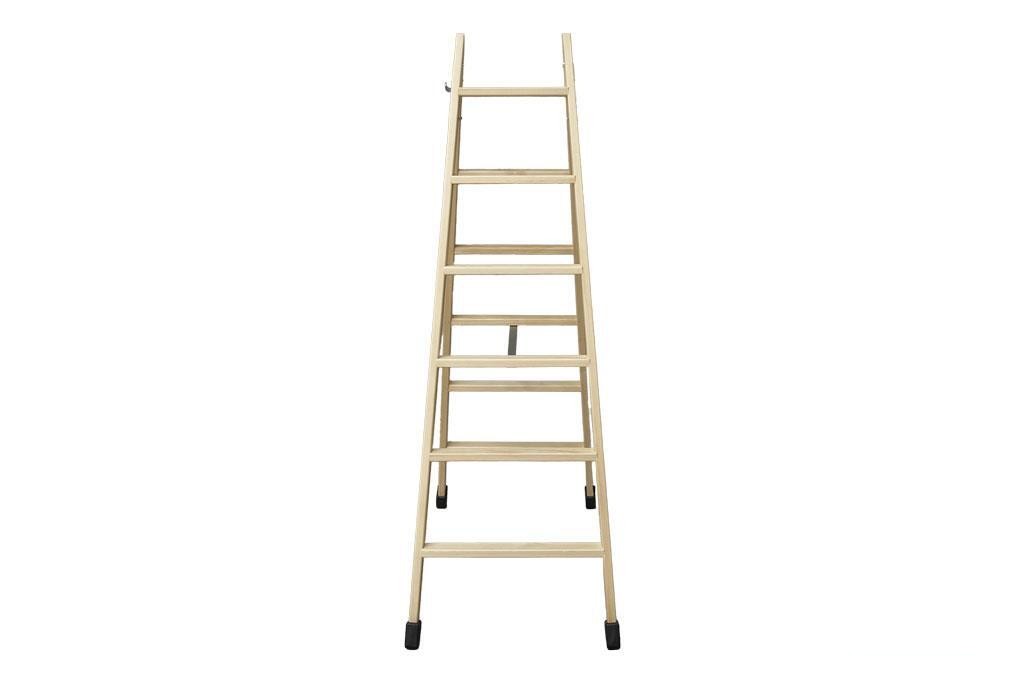 Escalera Madera Doble 6 Peldaños 1,50 M - vista alternativa