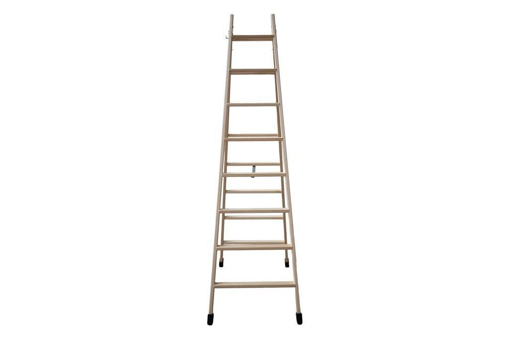 Escalera Madera Doble 8 Peldaños 2,00 M - vista alternativa